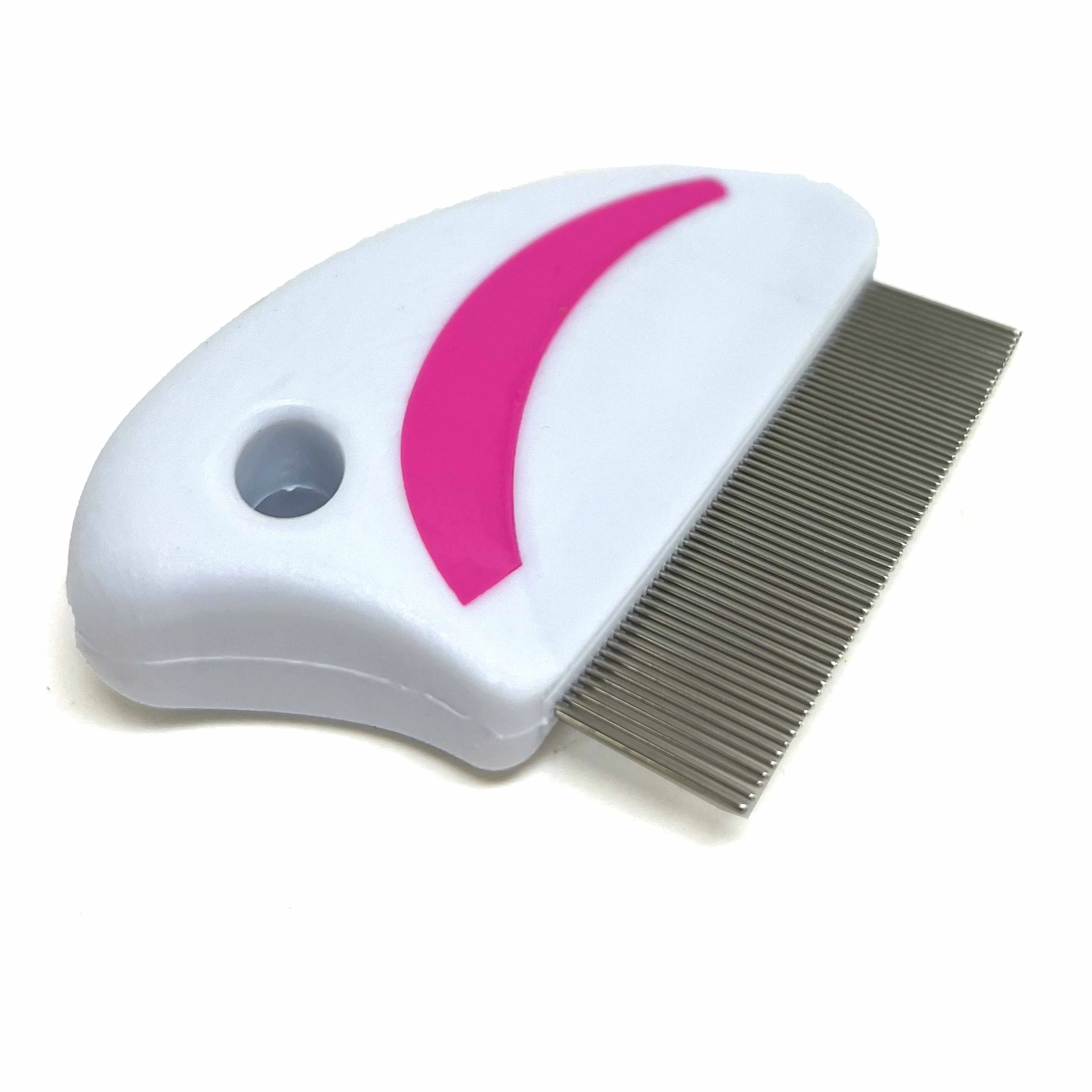1 Pc Pet Comb Metal Teeth Dog Cat Flea Brush Stainless Steel Grooming Detangling
