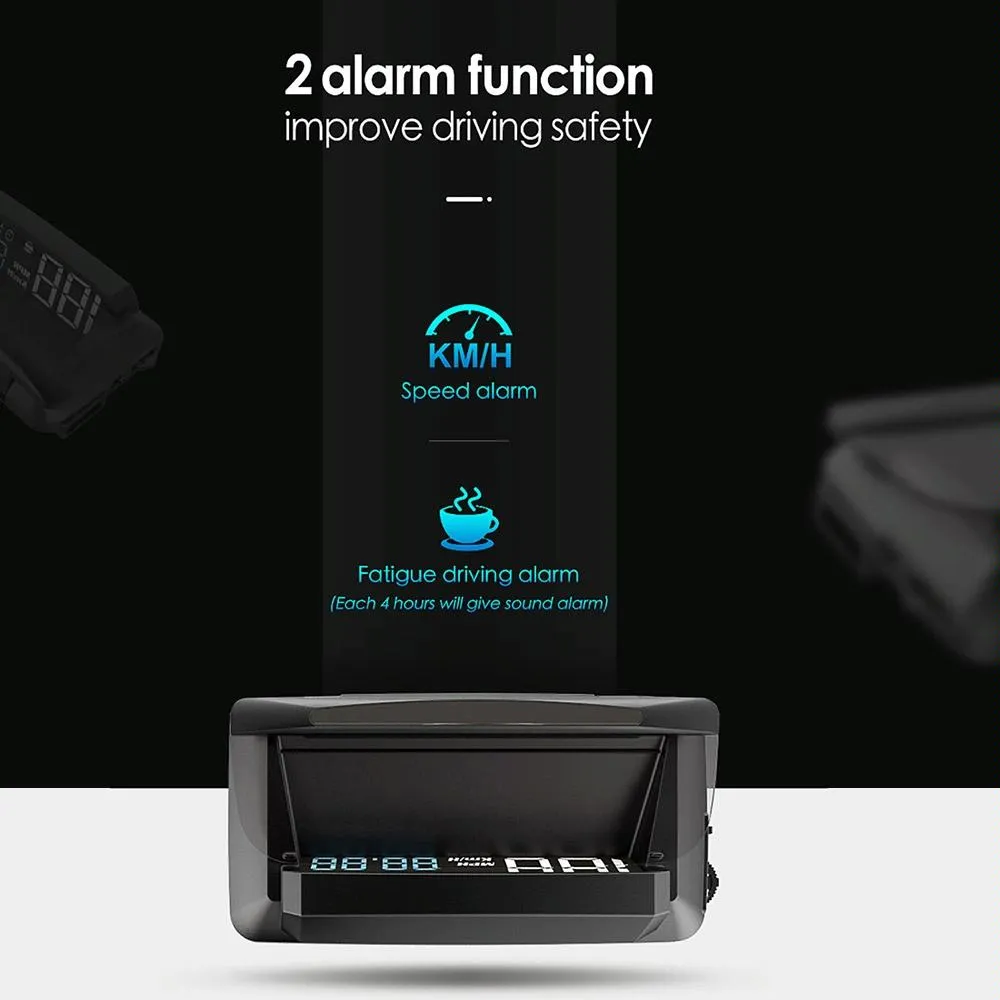 3.5 Inch Car Gps Hud Display Speed Time Distance
