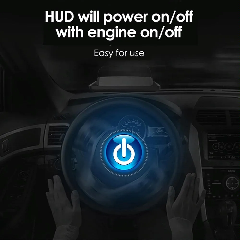 3.5 Inch Car Gps Hud Display Speed Time Distance
