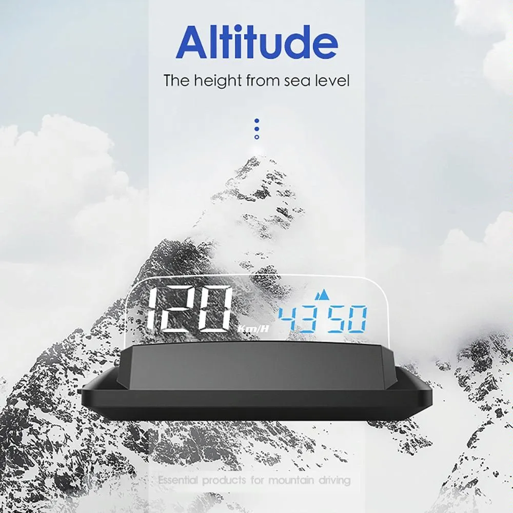3.5 Inch Car Gps Hud Display Speed Time Distance