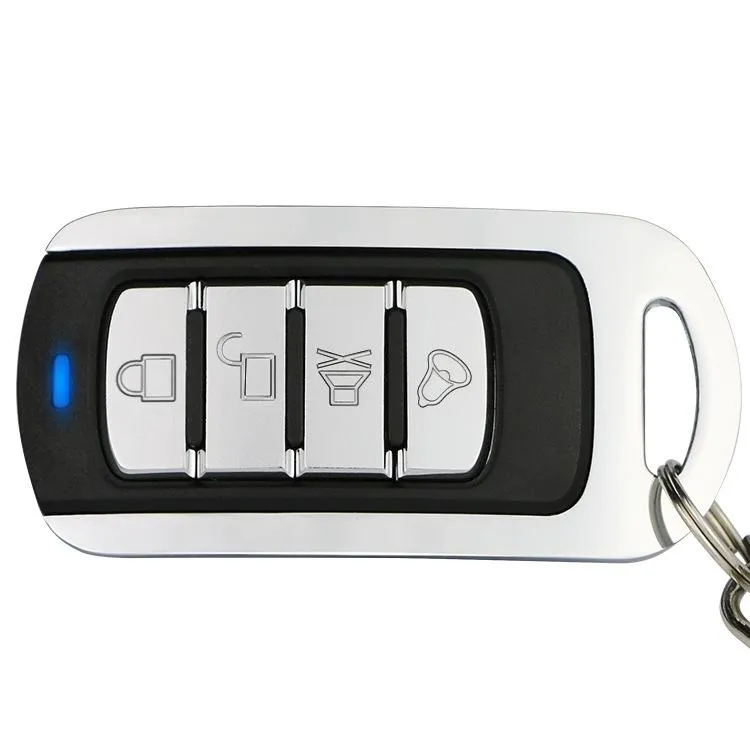 4-button Metal Remote for Car Garage Door - 315mhz