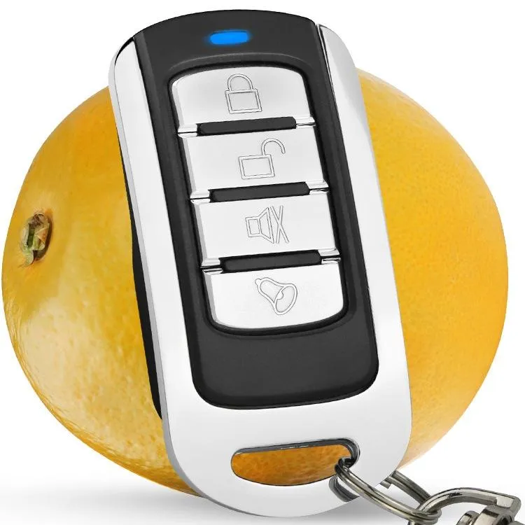 4-button Metal Remote for Car Garage Door - 315mhz