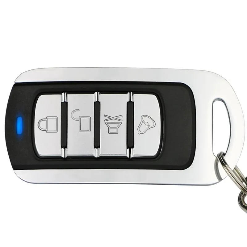 4-button Metal Remote for Car Garage Door - 433mhz