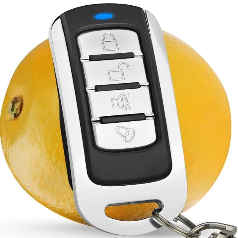 4-button Metal Remote for Car Garage Door - 433mhz