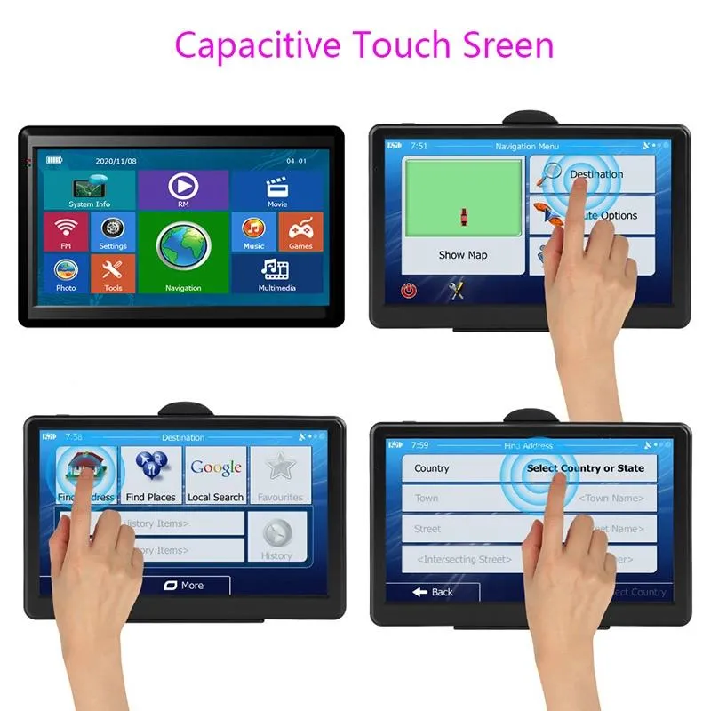 7 Inch Car Gps Navigator - 8G   256M Capacitive Screen - High Configuration - Africa Map