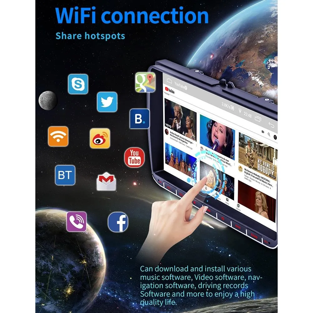 9 Inch Android 8.1 Car Radio Receiver For Volkswagen - Fm Bluetooth Gps Wifi Tf Card - Decoding
