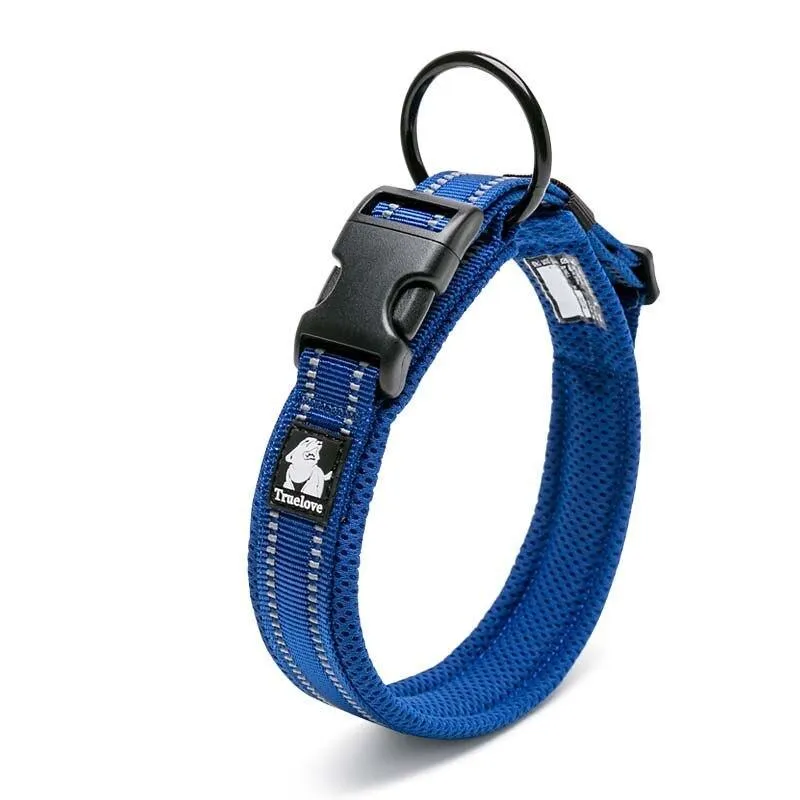 Adjustable Nylon Dog Collars with Reflective Stripes