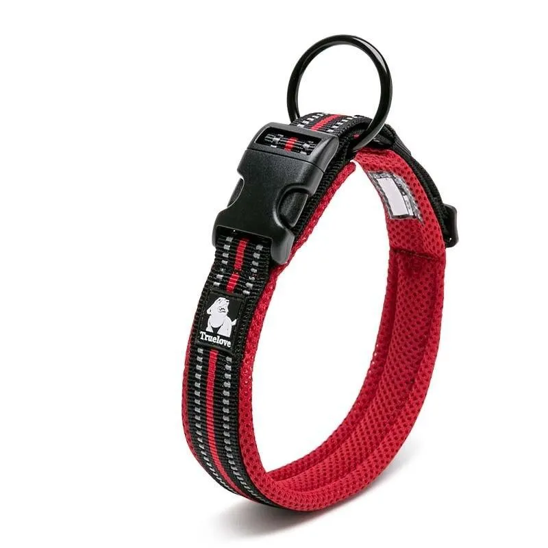 Adjustable Nylon Dog Collars with Reflective Stripes