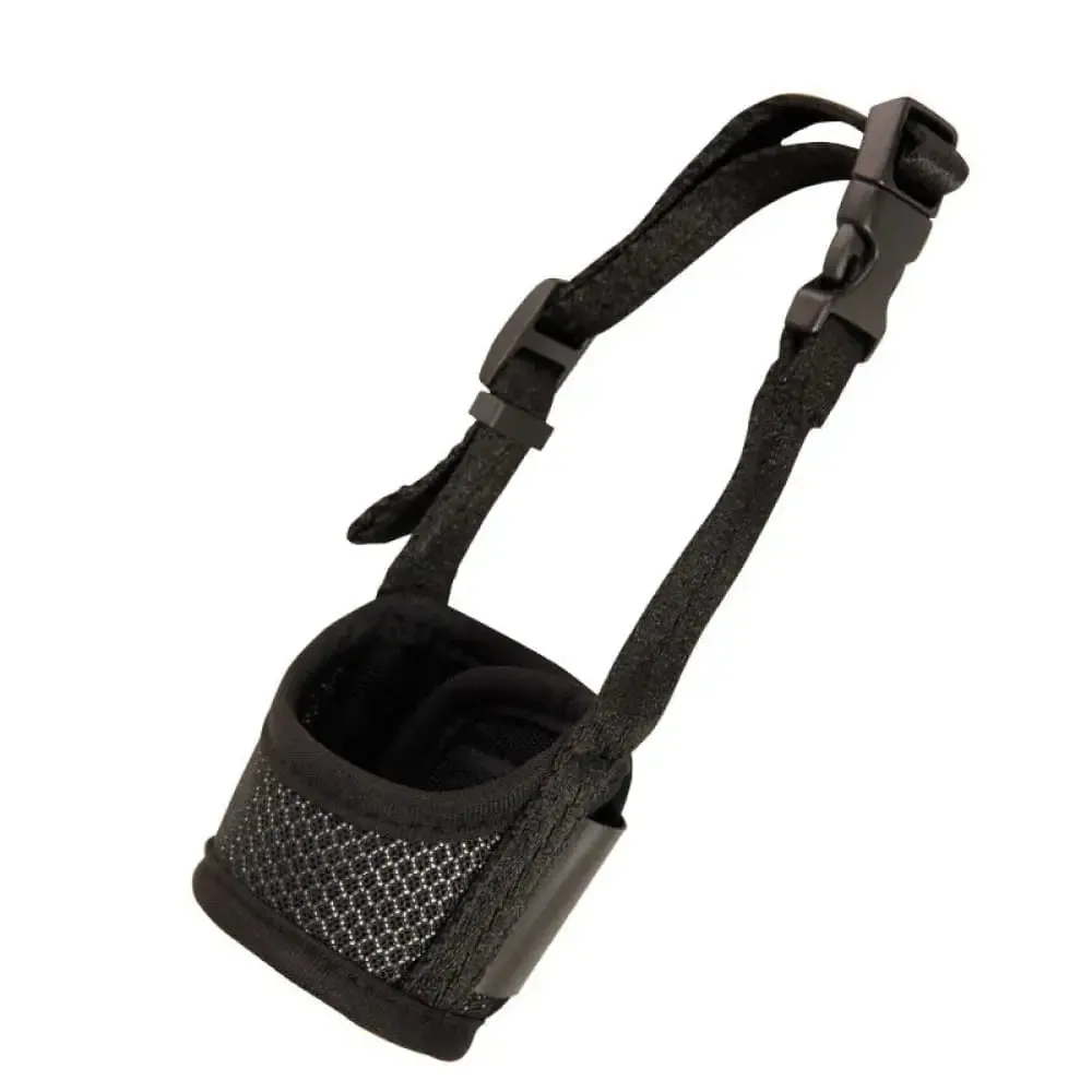Breathable Reflective Soft Nylon Mesh Pet Muzzle for Small, Medium, and Large Dogs Prevents Biting
