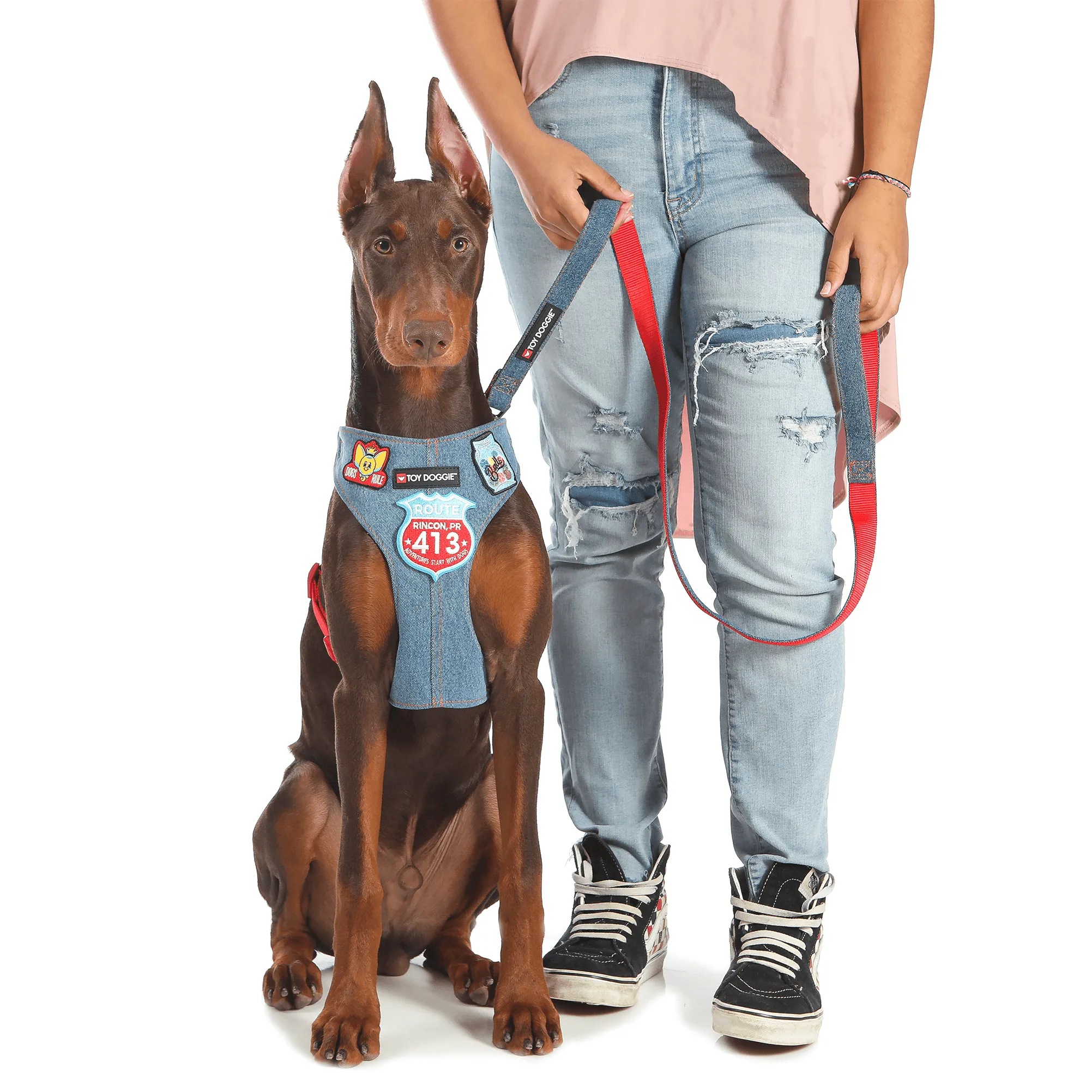 Denim Dog Leash 4ft. long