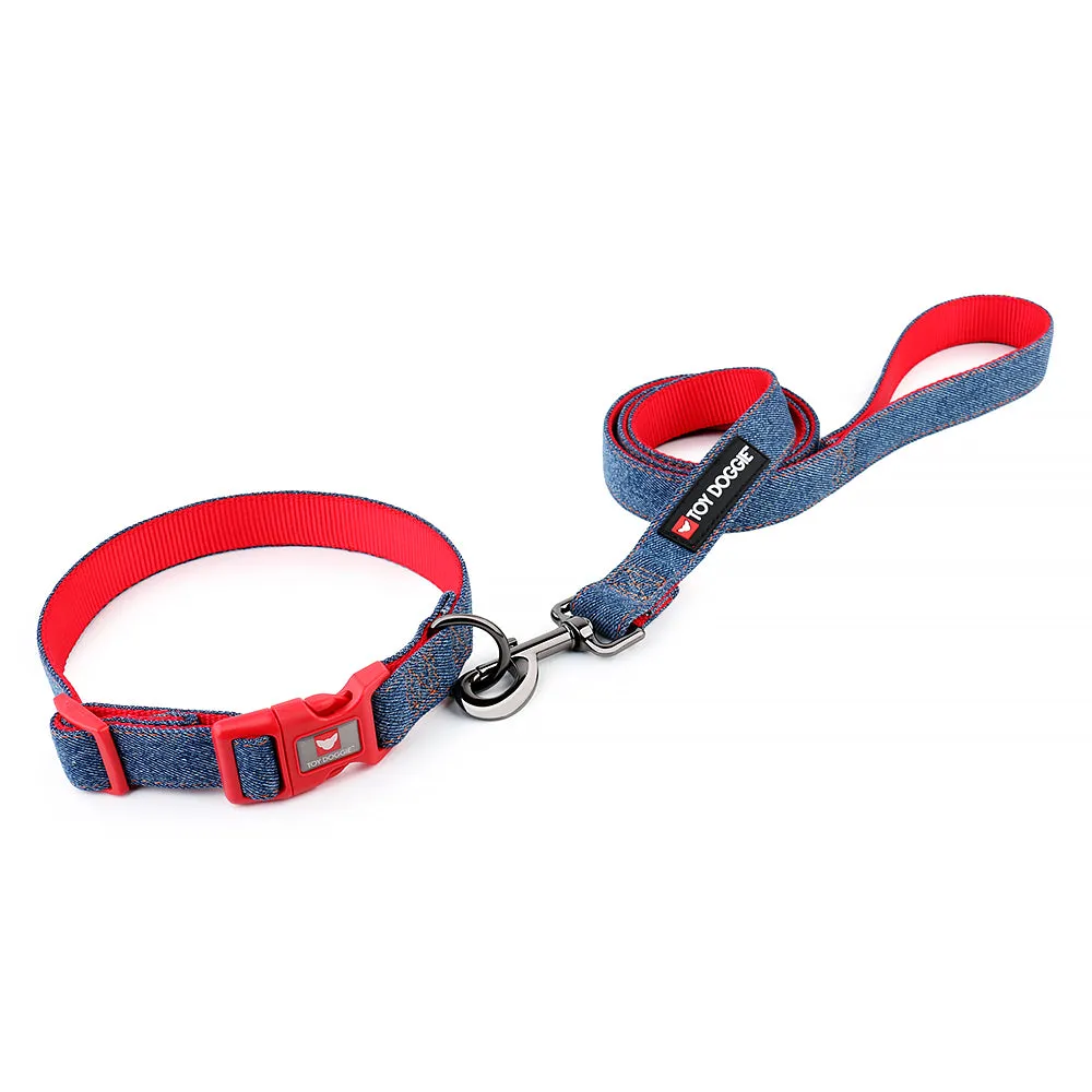 Denim Dog Leash 4ft. long