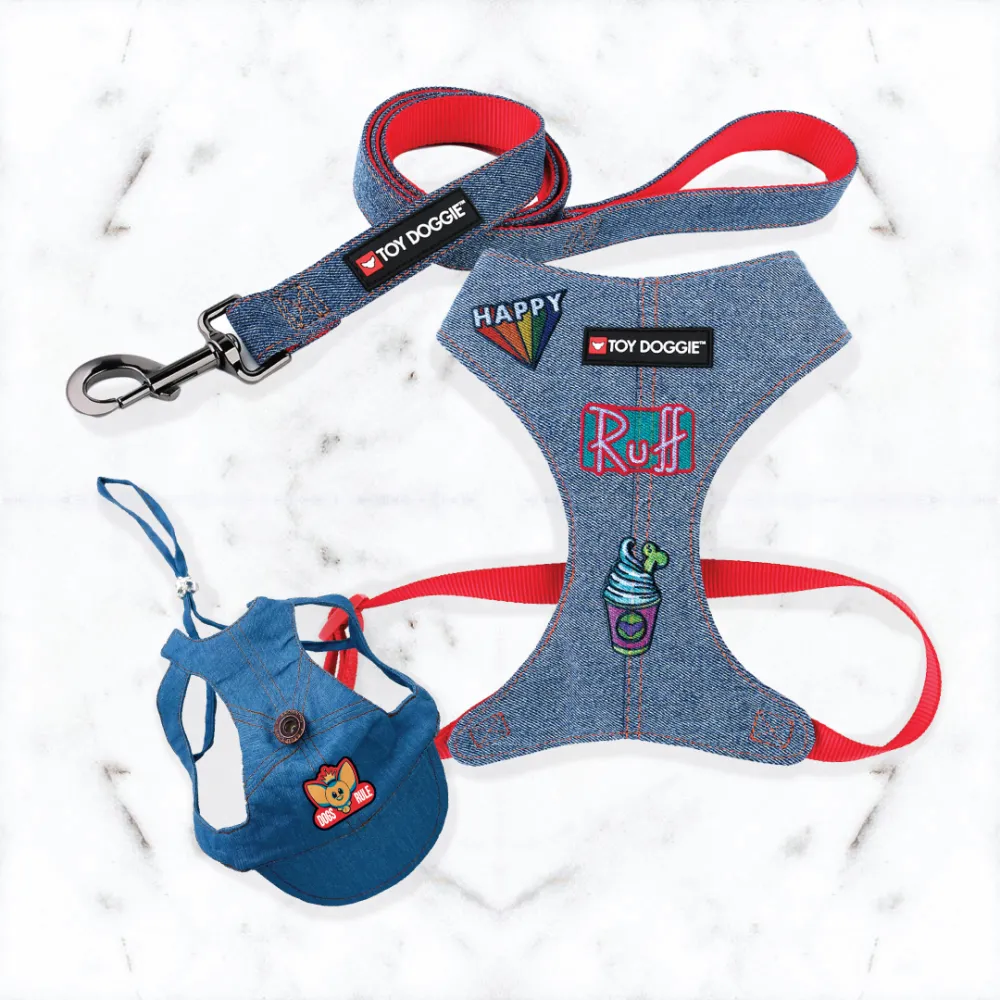 Denim Dog Leash 4ft. long