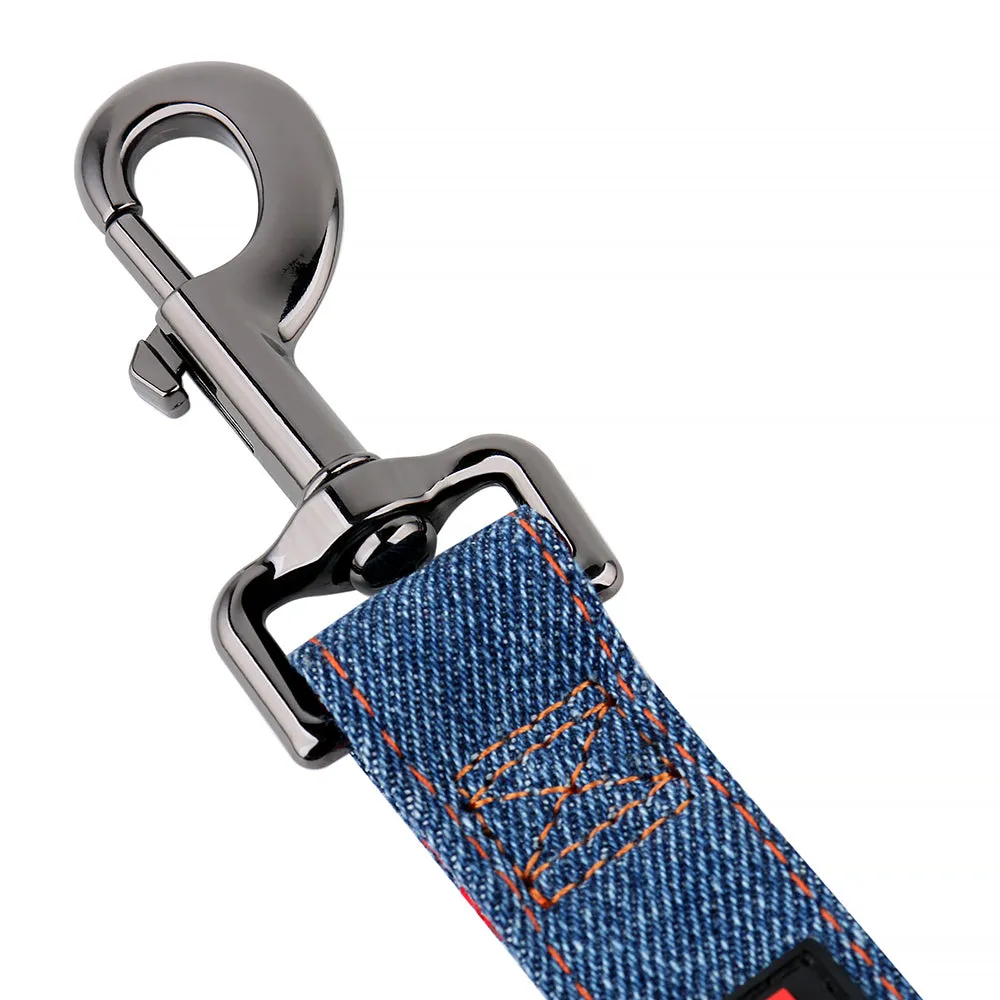 Denim Dog Leash 4ft. long
