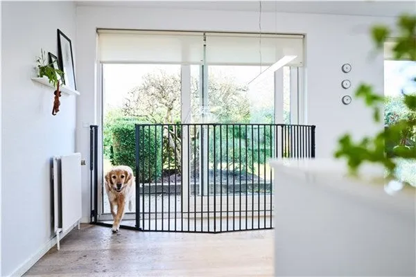 DogSpace ROCKY Large extra tall (105 cm) multi expandable Pet gate, black