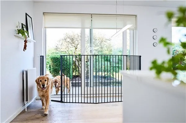 DogSpace ROCKY Large extra tall (105 cm) multi expandable Pet gate, black