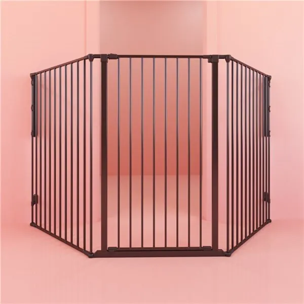 DogSpace ROCKY Large extra tall (105 cm) multi expandable Pet gate, black