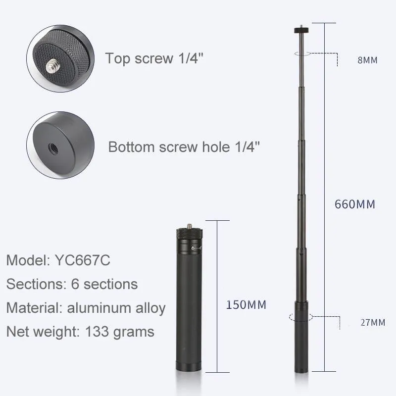 Feiyu G5 / Spg / Wg2 Gimbal Extension Rod for Dji Pocket / Pocket 2