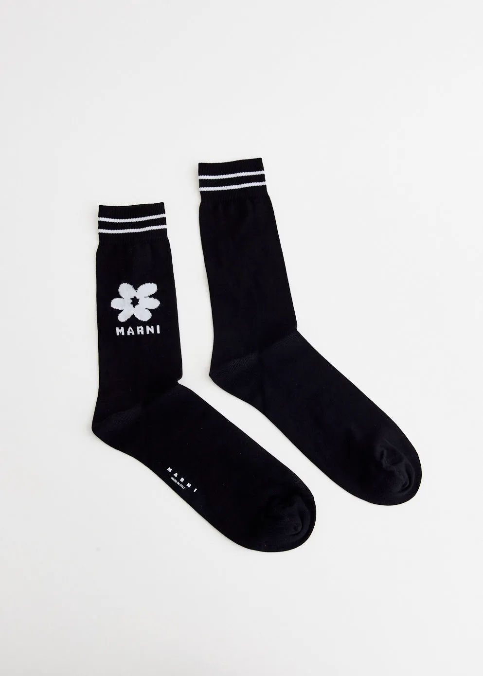 Flower Intarsia Socks