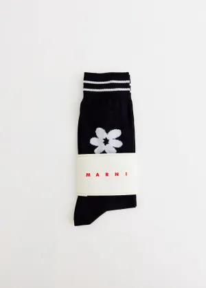 Flower Intarsia Socks