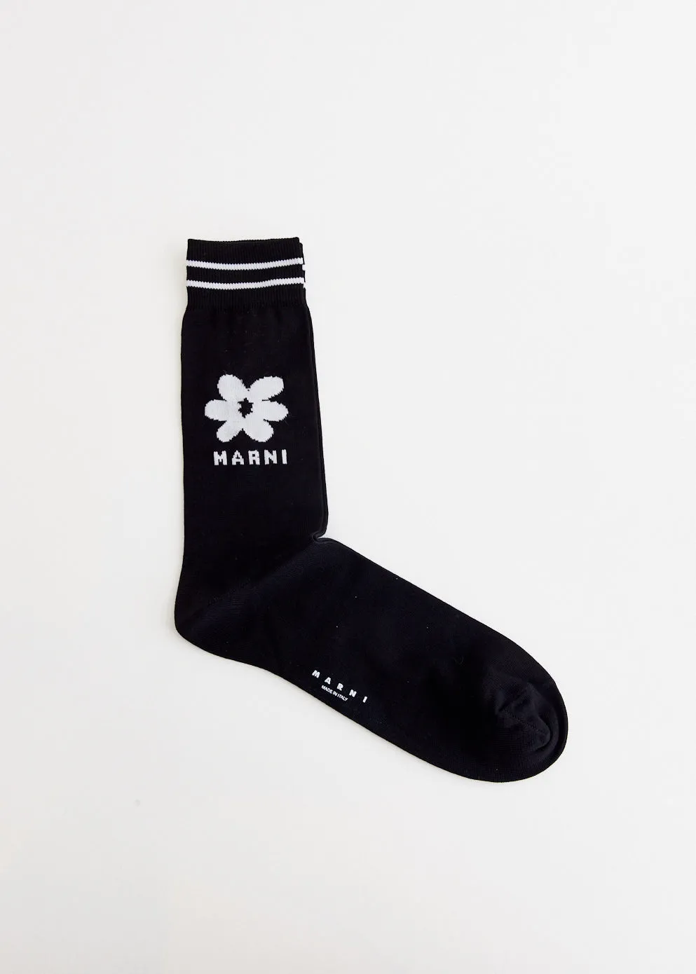Flower Intarsia Socks