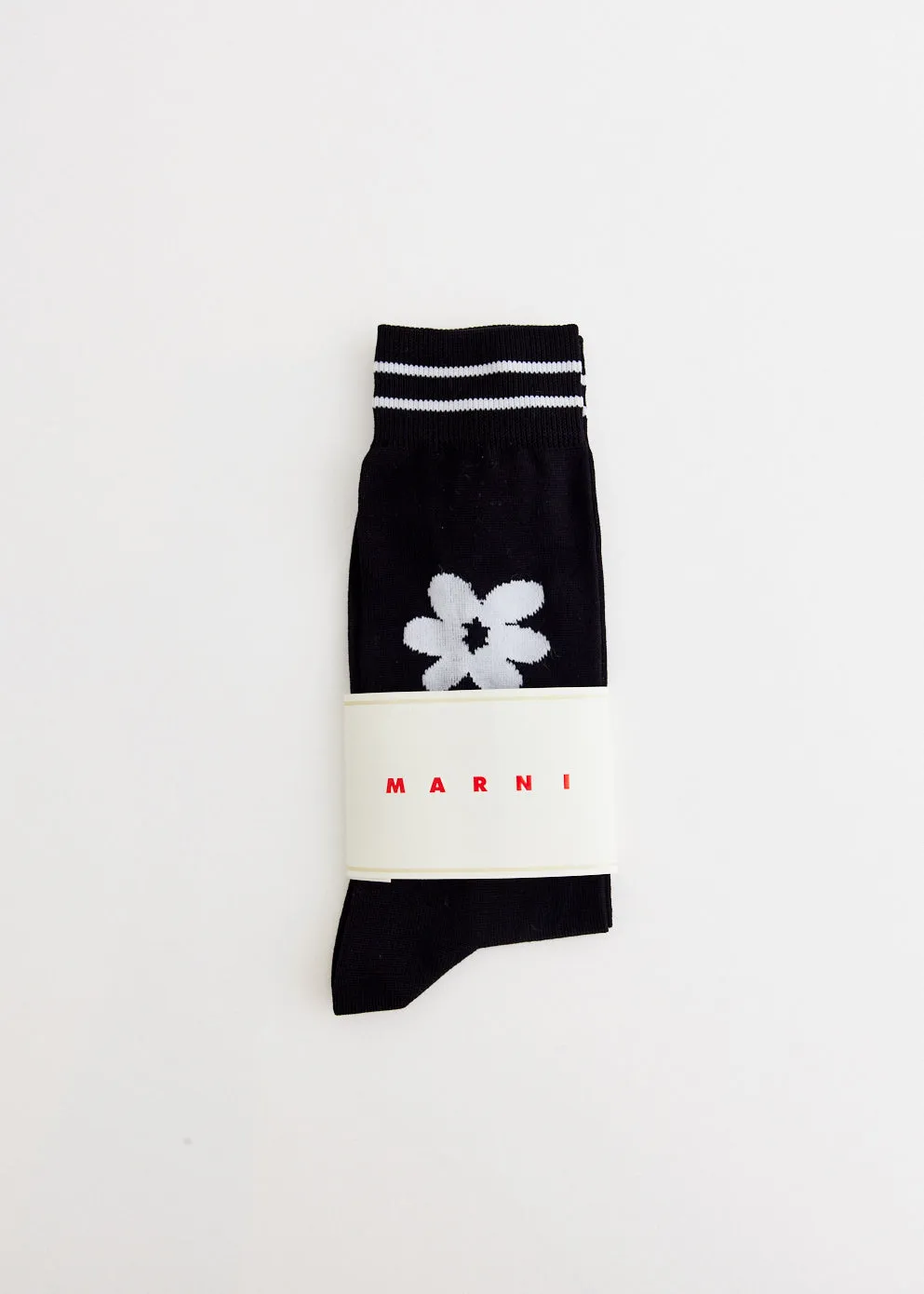 Flower Intarsia Socks