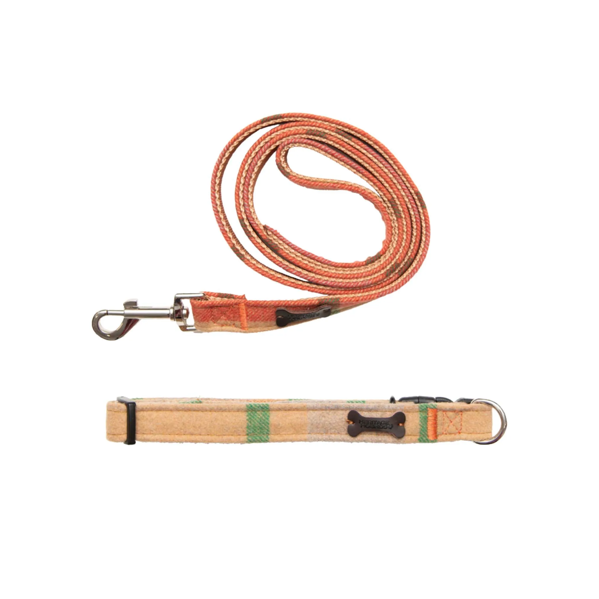 Heritage Hounds Tartan Dog Lead and Collar Set