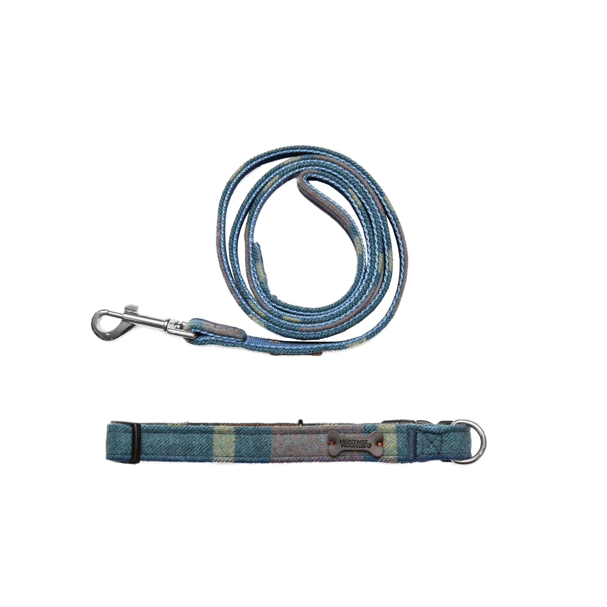 Heritage Hounds Tartan Dog Lead and Collar Set