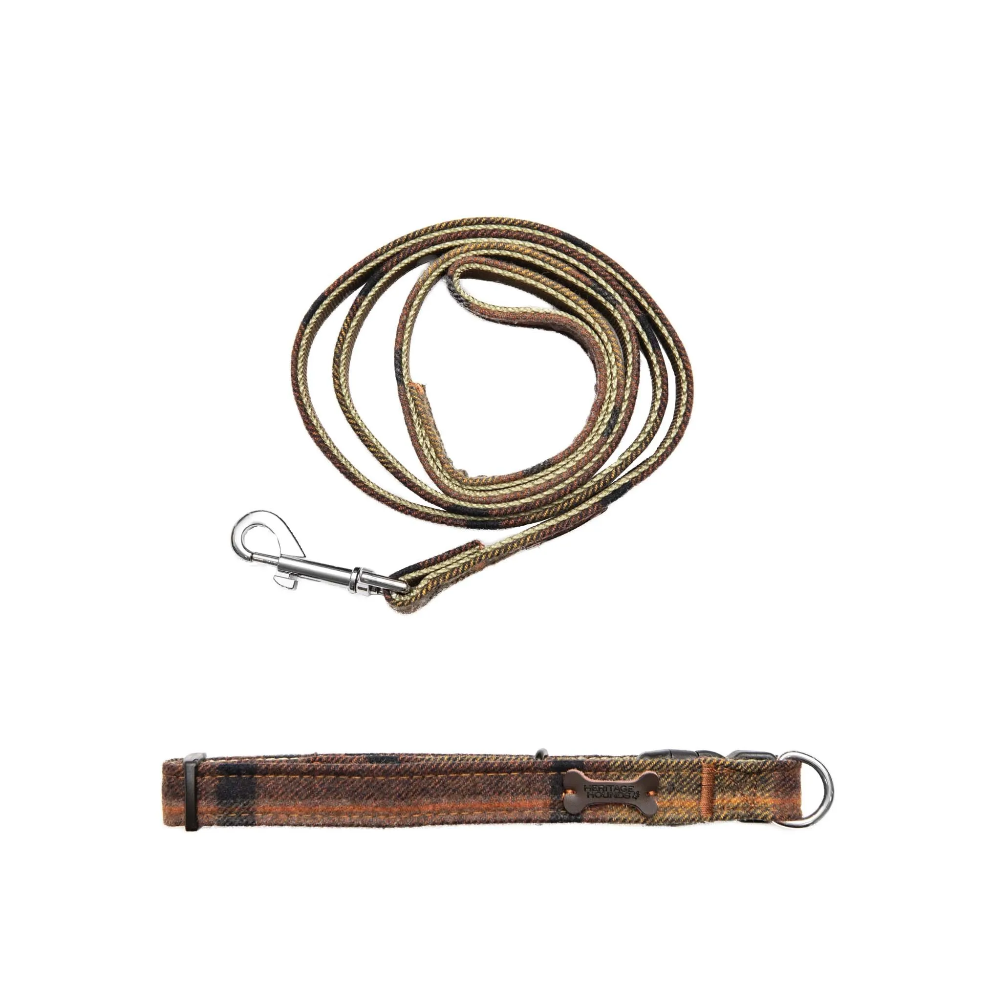 Heritage Hounds Tartan Dog Lead and Collar Set