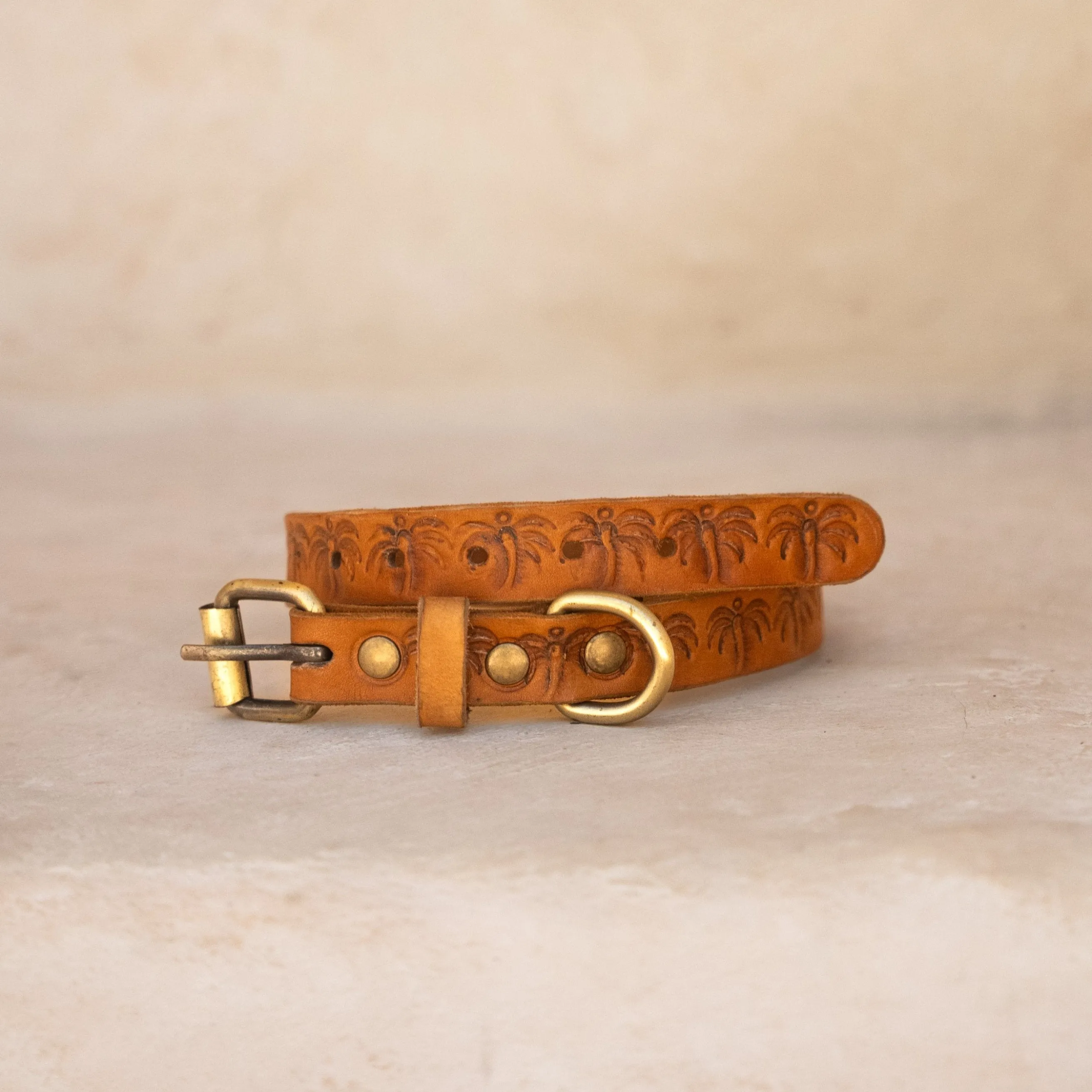 Island Pet Collar - Vintage Tan