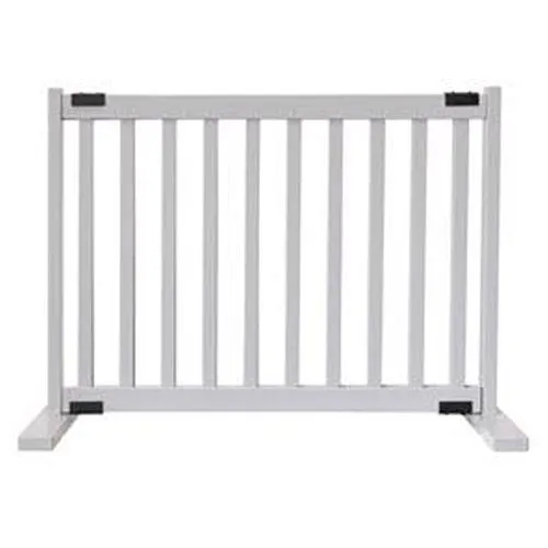 Kensington Series Small 20″ Free Standing Pet Gate in Pumic Grey