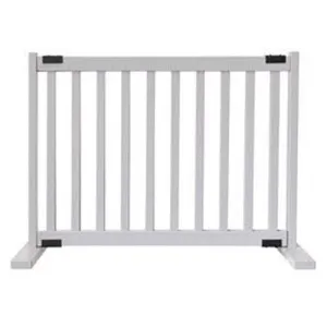 Kensington Series Small 20″ Free Standing Pet Gate in Pumic Grey