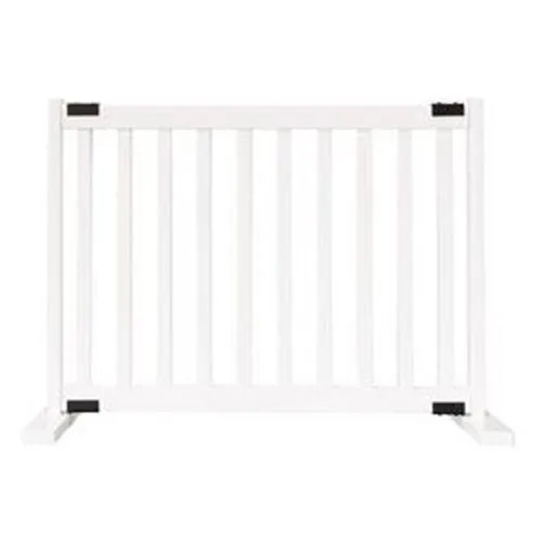 Kensington Series Small 20″ Free Standing Pet Gate in White