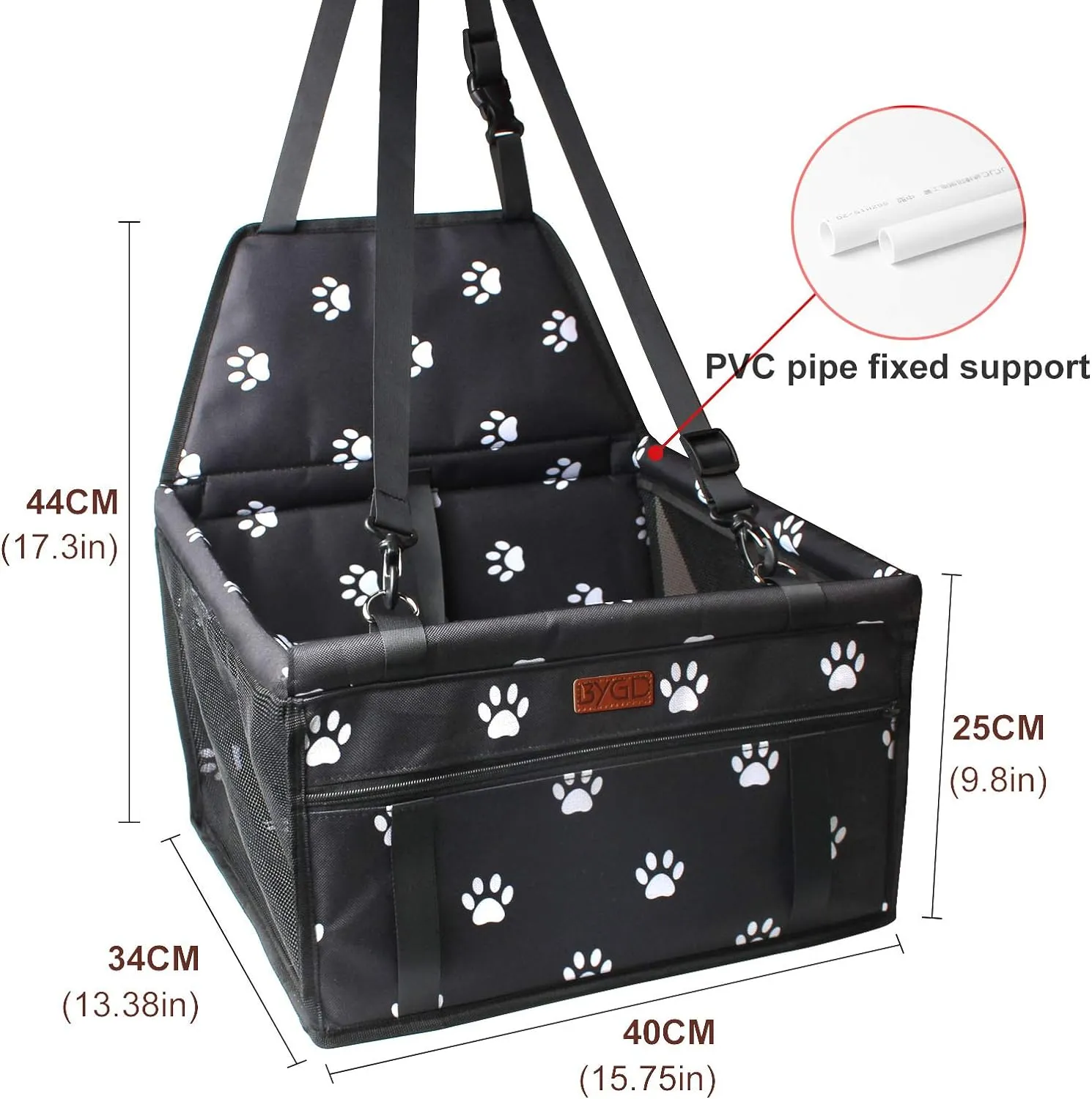 Pet Dog Booster Seat, with Upgrade Support Rod, Small and Medium Pets