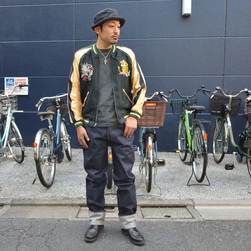 TAILOR TOYO "TT15542-119" Early 1950s Style Acetate Souvenir Jacket “JAPAN MAP” × “GOLD DRAGON”
