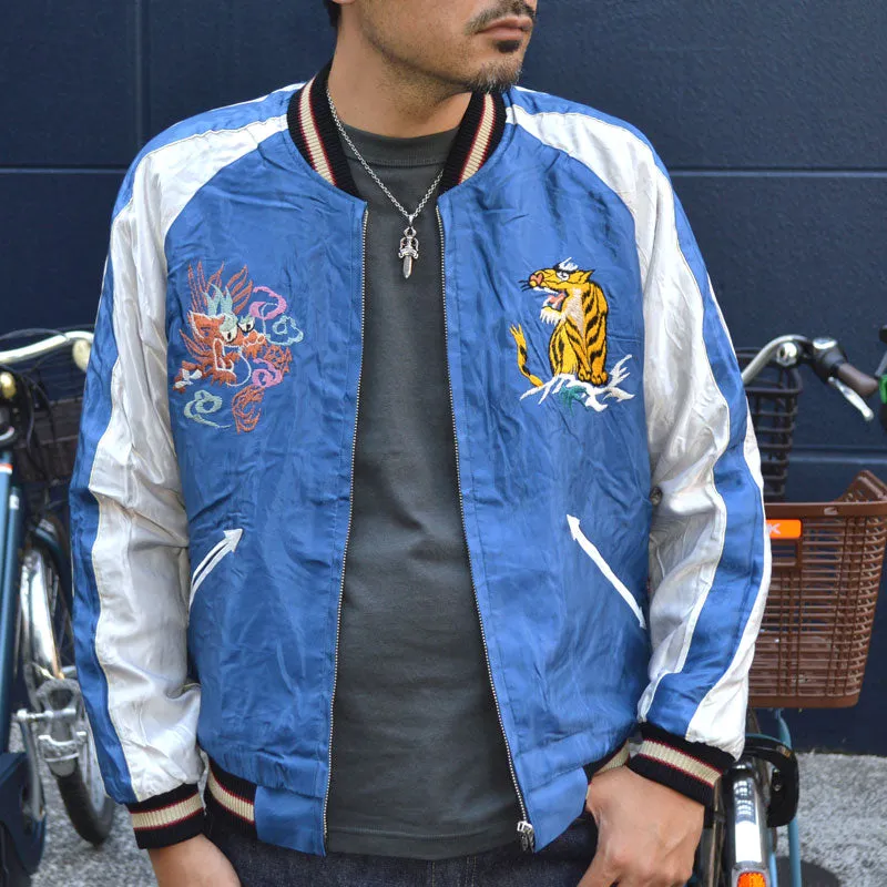 TAILOR TOYO "TT15542-119" Early 1950s Style Acetate Souvenir Jacket “JAPAN MAP” × “GOLD DRAGON”