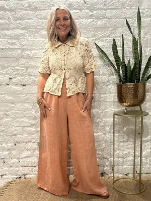 The Doris Crochet Cardigan With Collars