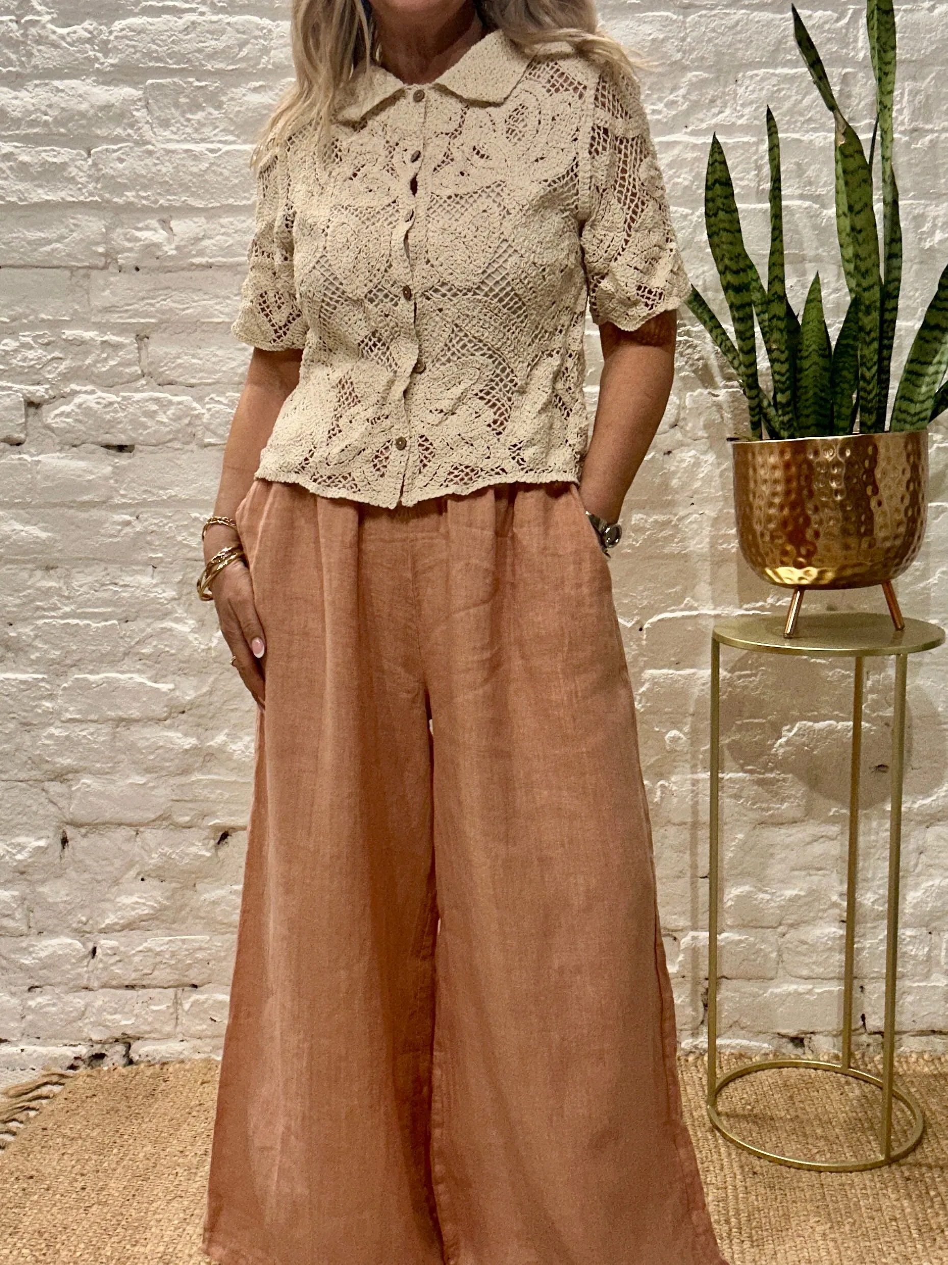 The Doris Crochet Cardigan With Collars