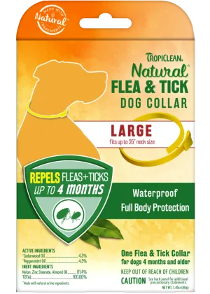TropiClean Natural Flea & Tick Repellent Collar
