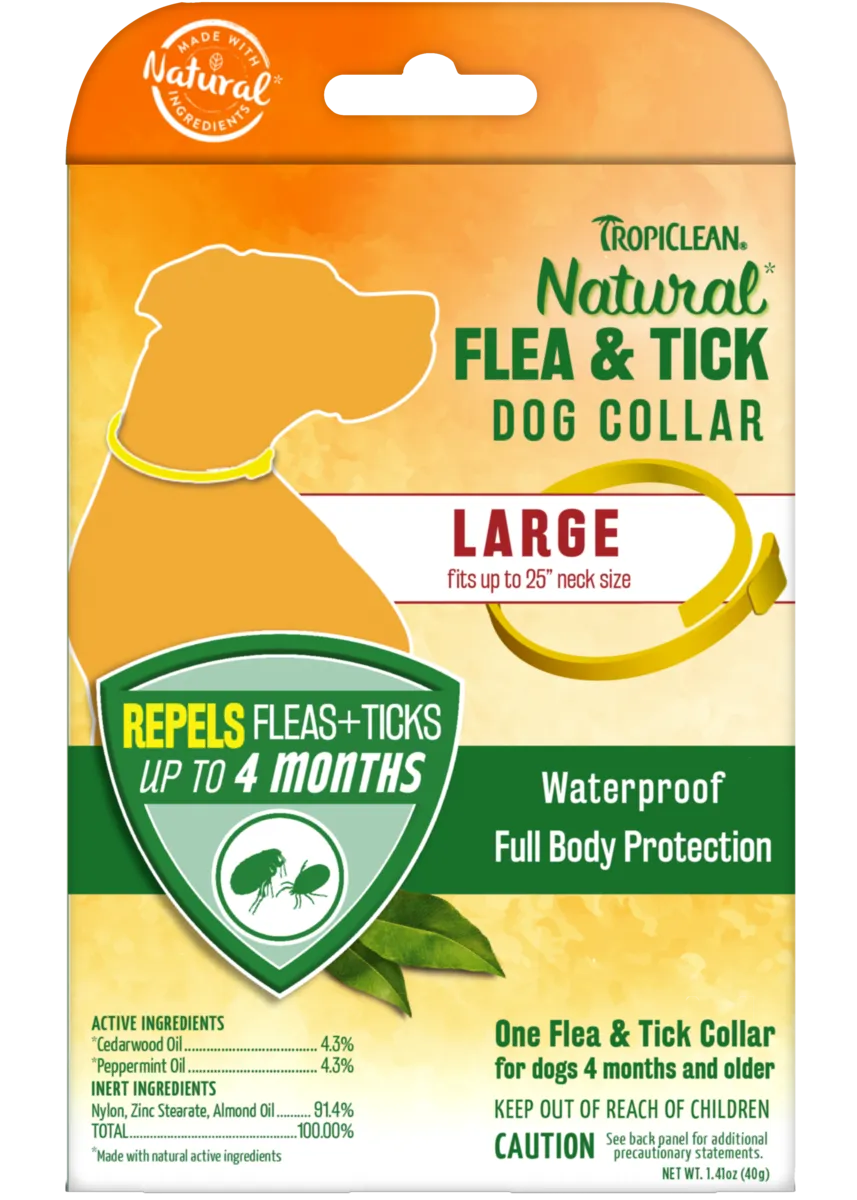 TropiClean Natural Flea & Tick Repellent Collar